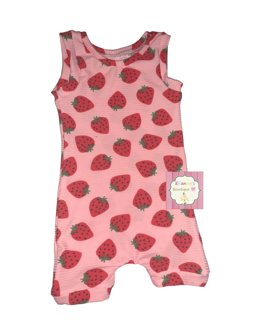 Straberries romper / strawberry/shorts