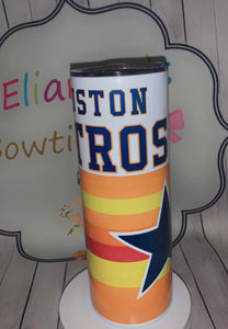 Houston Astros tumbler cup/