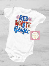 Load image into Gallery viewer, 4th of july shirt/ red white boujee