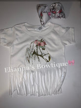 Load image into Gallery viewer, horses T-shirt/ caballos/ floral/mommy and me/fringe/cowgirl