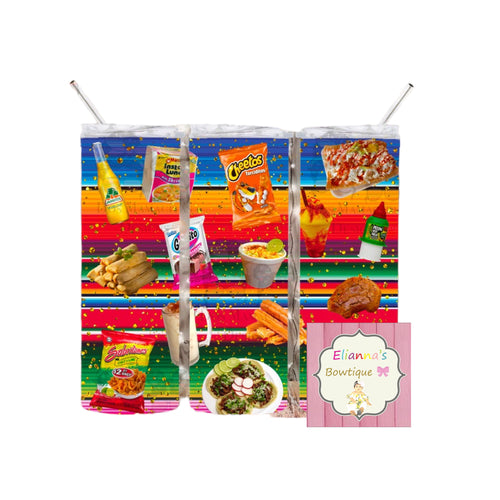 Antojitos tumbler cup/ mexican snacks / vasos
