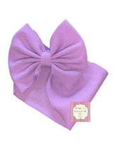 Cargar imagen en el visor de la galería, Orquid Lilac solid color baby headwrap/