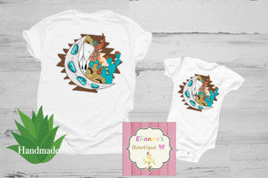 Skull Bull shirt,cactus,nopal /mother&daughter/longhorn