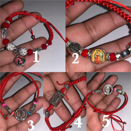 Virgen de Guadalupe Pulseras unitalla/ adulto