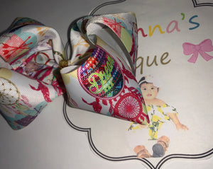 Atrapa sueños /dream catcher hair bow - Elianna's Bowtique