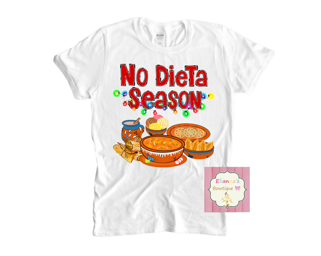 No dieta season shirt/conchas/cafecito