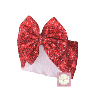 Red Christmas headwrap/navidad