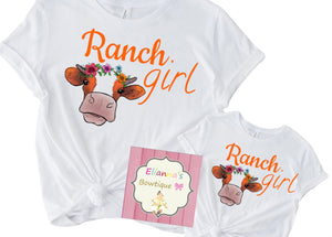 Cow Ranch Girl shirt/momandme/