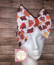 Load image into Gallery viewer, Baby Fall/ falling leaves headwrap/headband/thanksgiving