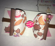 Load image into Gallery viewer, Mexican Pan dulce conchas Baby nylon Headband - Elianna&#39;s Bowtique