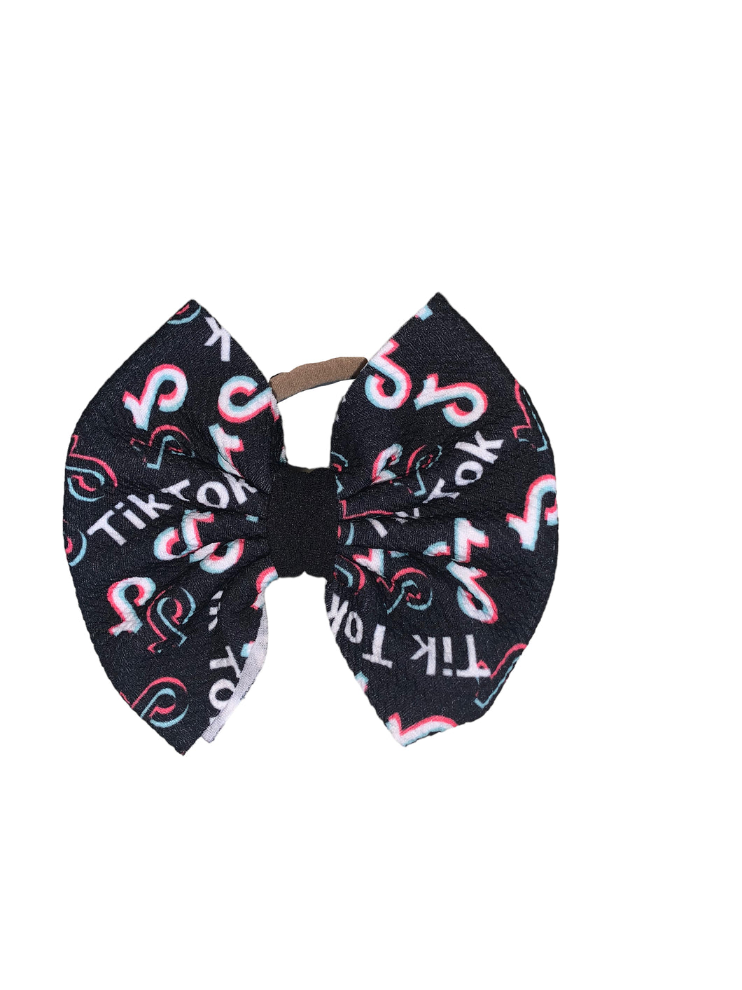 Baby/toddler Tik tok  nylon headband/clip bow