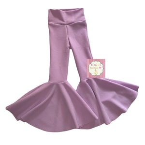 Lilac bell bottoms pants