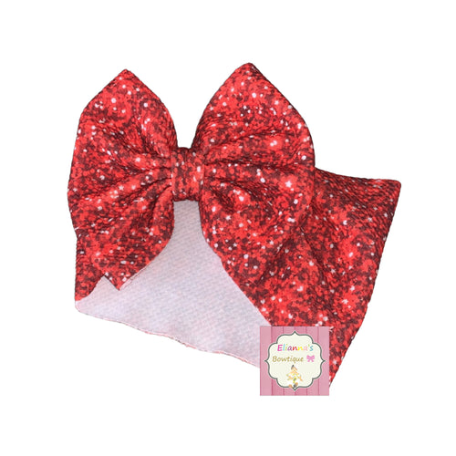 Red Christmas headwrap/navidad