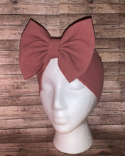 Load image into Gallery viewer, Mauve solid color baby headwrap