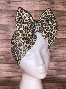 Baby cheetha headwrap/bows