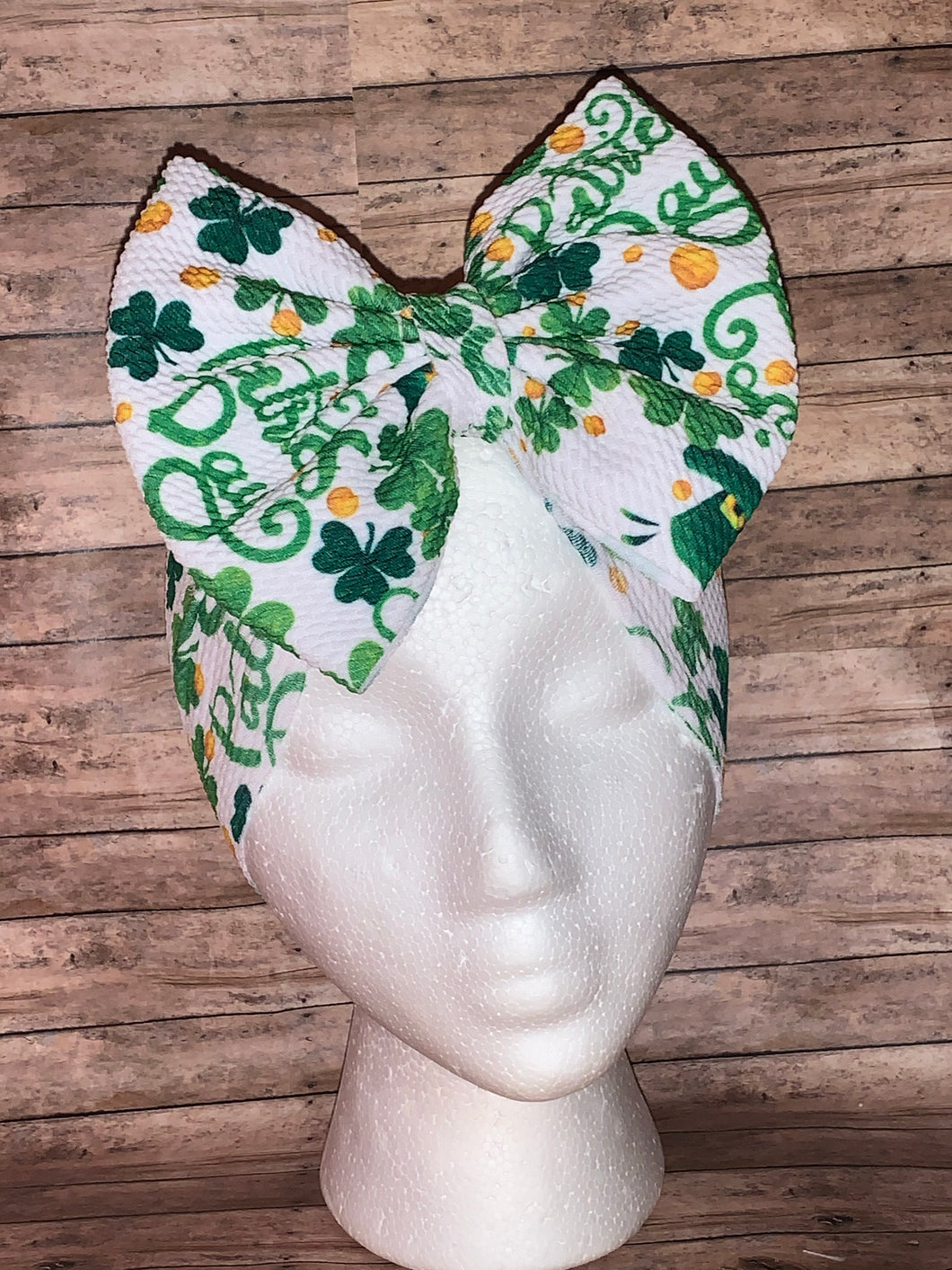 St Patrick's Day headwrap/nylonheadband/bow