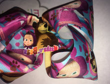 Cargar imagen en el visor de la galería, Masha y el Oso/ masha and the bear hair bow