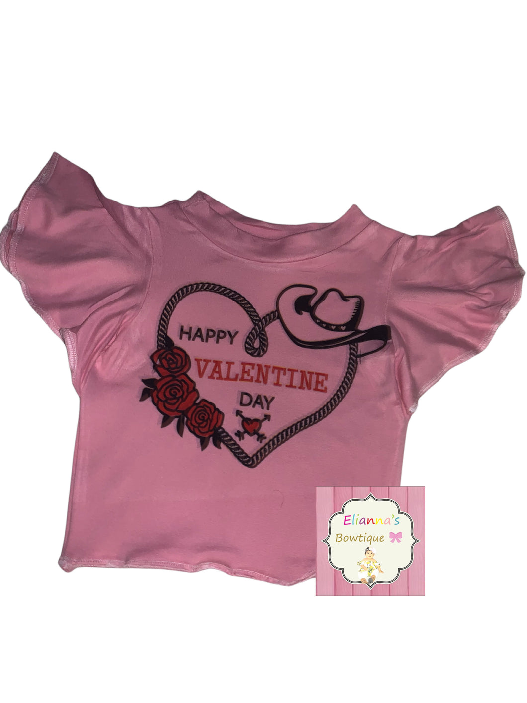 Pink /Happy Valentine's Day Leotard /leotardo/western/san valentin