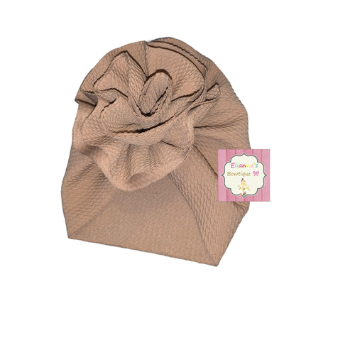 Baby Mocha Bloom turban /turbante /gorro/bows