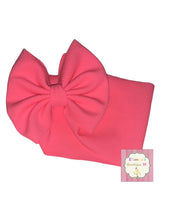 Load image into Gallery viewer, Baby Neon pink headwrap / solid color