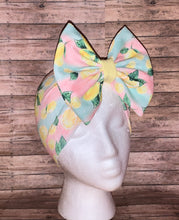 Load image into Gallery viewer, Baby pink lemon headwrap/summer/fruta/limon