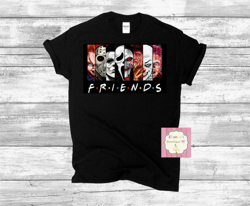 Halloween horror friends shirt/chucky/freddy