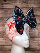 Load image into Gallery viewer, Chucky halloween headwrap/blood/velvet