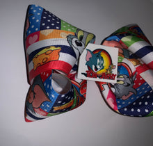 Load image into Gallery viewer, Tom and Jerry hair bow / moños - Elianna&#39;s Bowtique