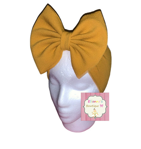 Mostaza/mustard solid color baby headwrap/ headband