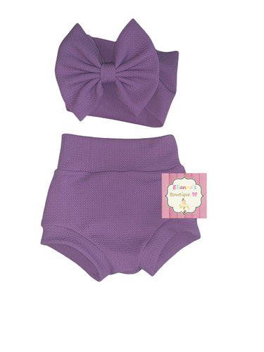 Orquid lilac set headwrap and bummie/easter/