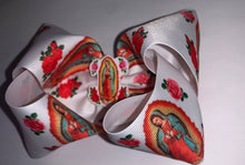 Load image into Gallery viewer, Virgen de Guadalupe hair bow/Virgencita/moños