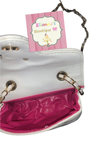 White small girls purse /handbag/bolsa