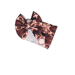 Baby Cowhide headwrap/vaca