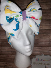 Load image into Gallery viewer, Baby Dinosaur headband /headwrap / Dino - Elianna&#39;s Bowtique