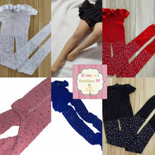 Load image into Gallery viewer, Rhinestones tights ONE SIZE/baby/toddler/socks