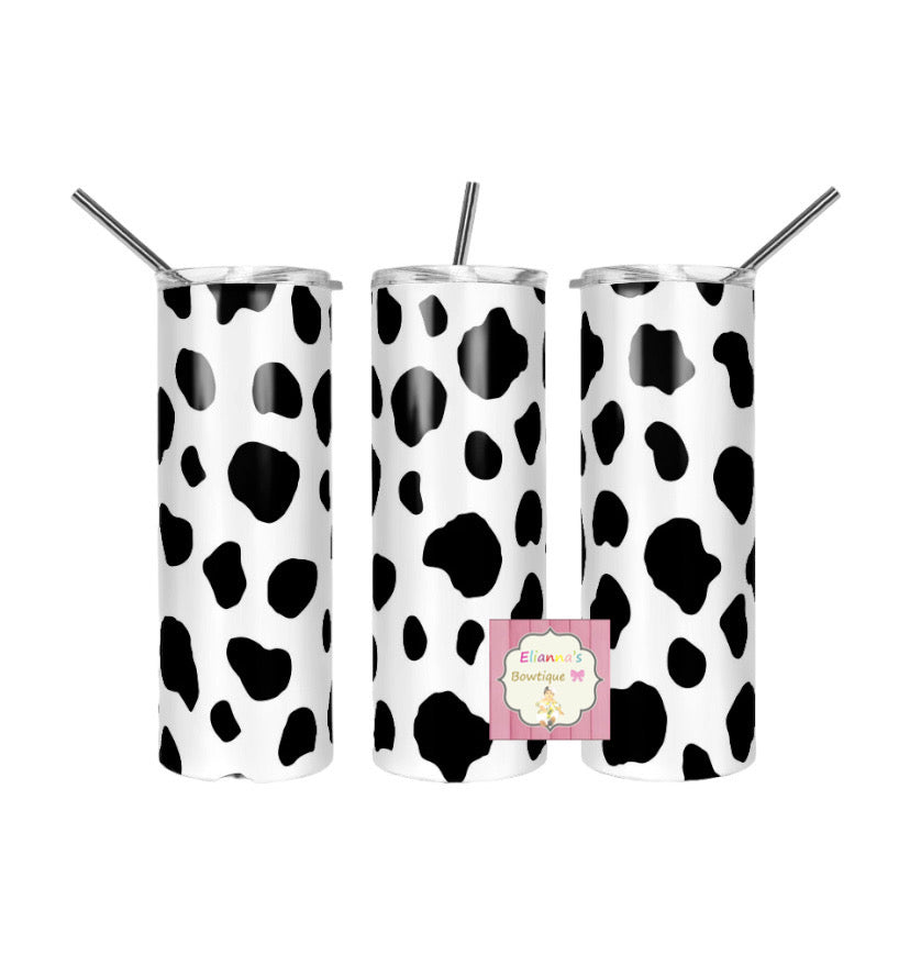 Cow print tumbler cup/vaca / vasos