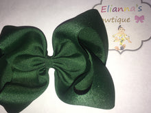 Load image into Gallery viewer, Green solid hair bow