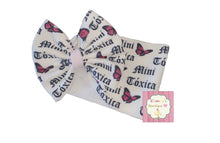 Load image into Gallery viewer, Mini toxica headwrap/bow