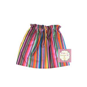 Serape paperbag skirt /