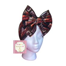 Load image into Gallery viewer, Wrangler headwrap/clip bow/western vibes