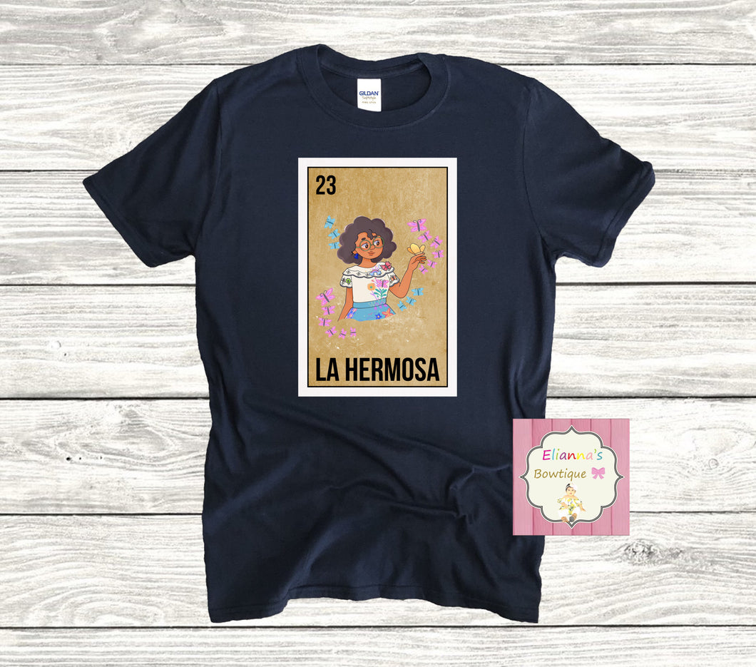 Mirabel Loteria card shirt / Encanto/ La Hermosa