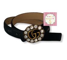 Load image into Gallery viewer, Black GG belt /unisex /baby / toddler/belts