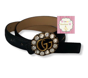 Black GG belt /unisex /baby / toddler/belts