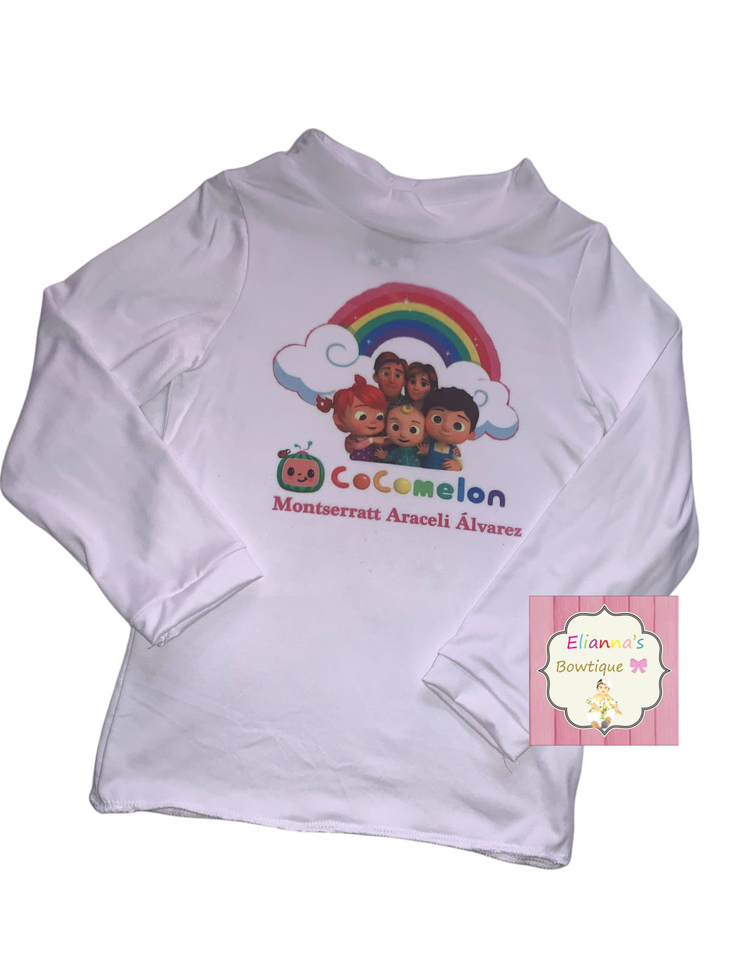 Custom name cocomelon long sleeve shirt/