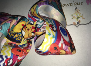 Pokemon & Pikachu Hair bow