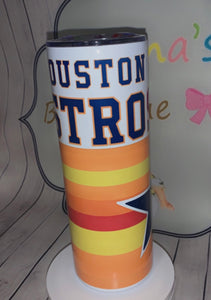 Houston Astros tumbler cup/