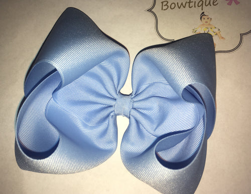 Babyblue solid Hair bow
