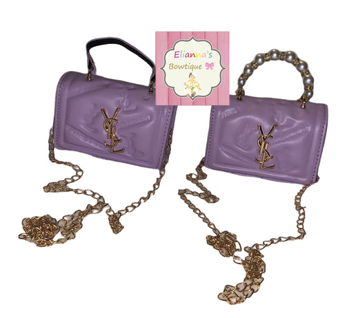 Lilac small girls purse /bag/bolsa