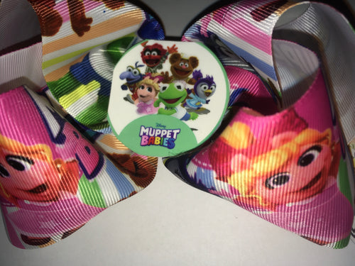 Cartoons Muppet Babies Hair bow - Elianna's Bowtique