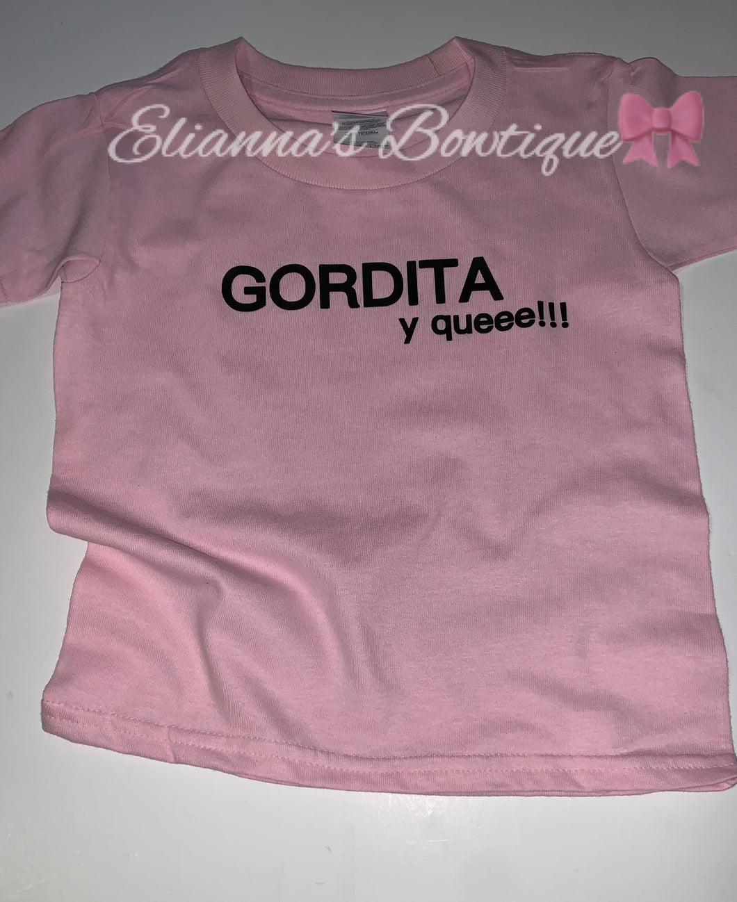 Gordita y queee shirt / camisa rosa/